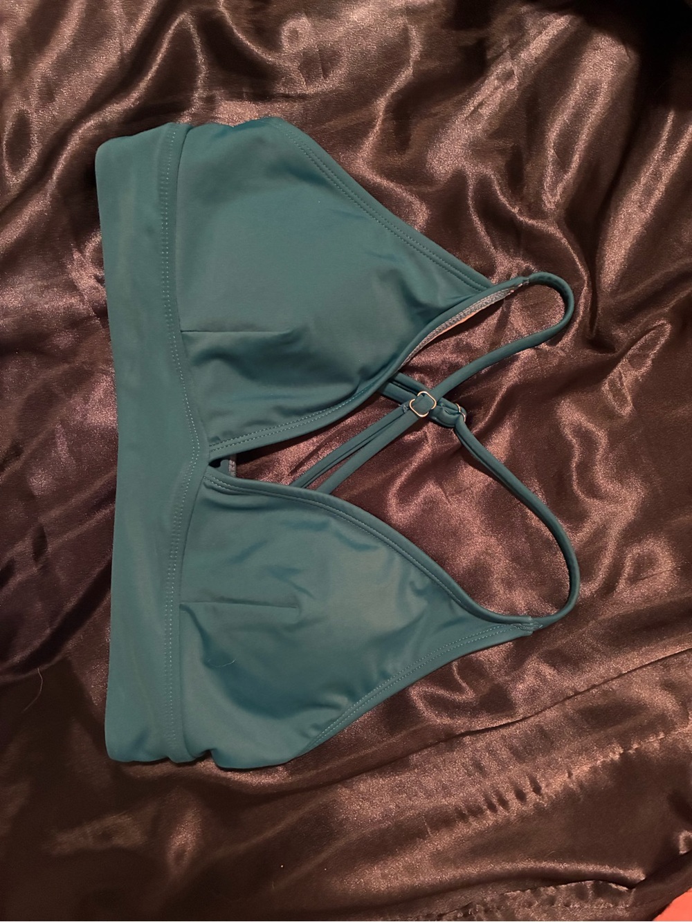 Teal Triangle Swim Top - Women